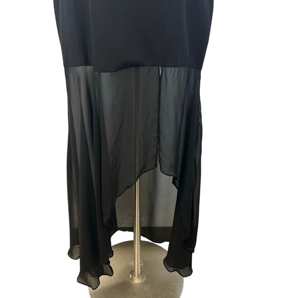 ZARA New Limited Edition LONG CONTRAST BLACK Dress Women’s Size M - Picture 12 of 12